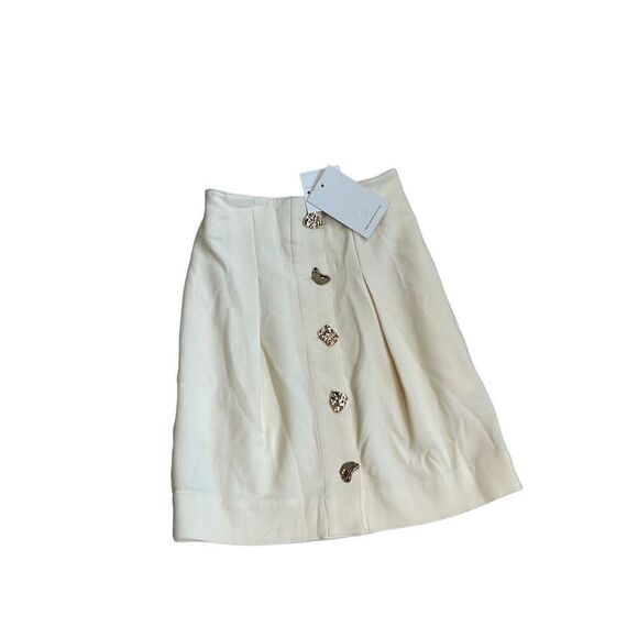 Sabina Musayev Mini Buttercup Skirt Womens Off White Size XS - Picture 2 of 7